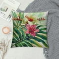 WERPE Floral Throw Pillow Cushion Cover, Wild Tropical Orchid Flower