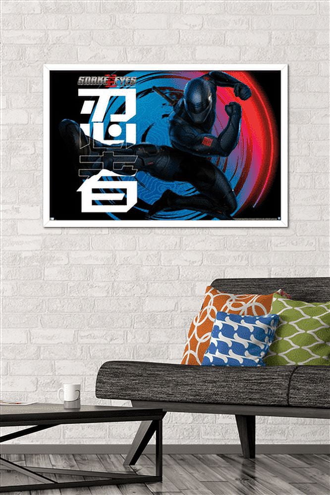 G.I. Joe: Snake Eyes - Kick Wall Poster, 22.375" x 34", Framed