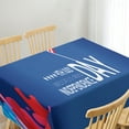 thumbnail image 6 of Blueek Colorful Waterproof Polyester Tablecloth for Cee and Dining Tables - Stylish Independence Day Decorative Cover(1#), 6 of 6