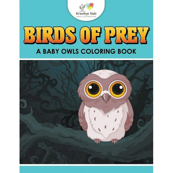 Birds of Prey: A Baby Owls Coloring Book, (Paperback)