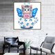 thumbnail image 3 of Gato de dibujos animados DIY 5D diamante pintura de decoración púrpura Azul Sunnimix Kit de pintura de diamantes, 3 of 7