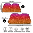 thumbnail image 3 of Kdxio Rainbow Glitter Print Windshield Sun Shade,UV Rays and Sun Heat Protection,Sunshade for Car Windshield,Car Shade Front Windshield - Small, 3 of 6