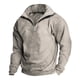 thumbnail image 3 of Men's Fashion Top Casual Slim Fit Pullover Long Sleeve Zipper Small High Collar 3XL, 3 of 3