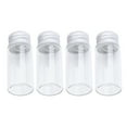 thumbnail image 2 of 20pcs 10ml Botellas de almacenamiento de vidrio Tapa de aluminio Tarros de deseo Mini botellas de vidrio Botellas transparentes, 2 of 7