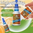 thumbnail image 6 of 6 Pieces Instant Bonding Professional Clear Super Glue, Fast Drying Cyanoacrylate Strong Adhesive for Multi-Surface Crafts and Emergency Home Fixing, 6 of 8