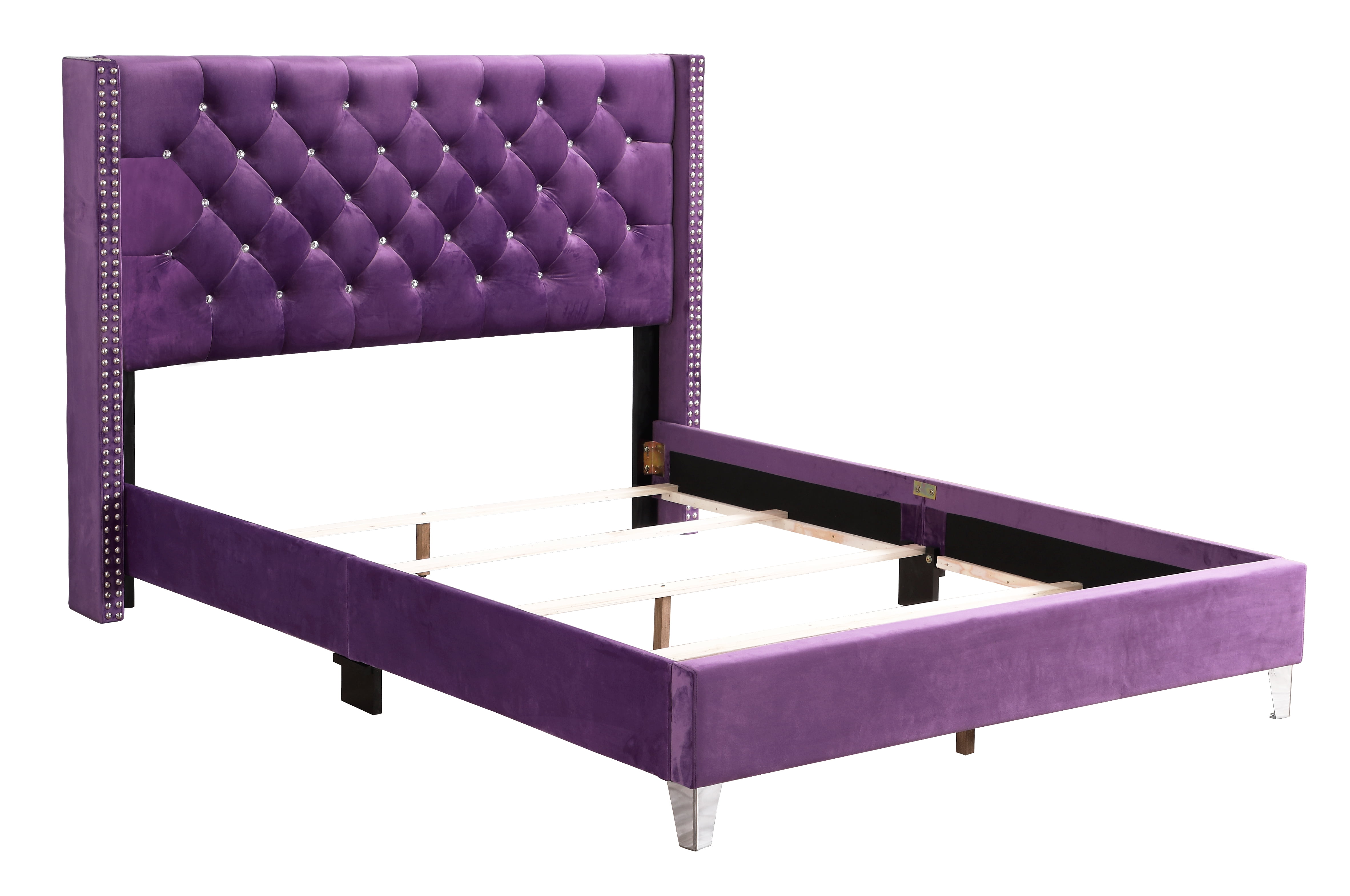 Glory Furniture Julie Full Bed in Purple Color