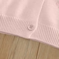 thumbnail image 4 of Toddler Cute Cardigan Sweater Girls Bear Embroidered Knit Cardigans Lightweight Button down Sweaters Tops Pink, 7 Y, 4 of 6