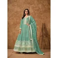 thumbnail image 4 of Salwar Kameez Indien Pakistanais Designer Robe Anarkali Tenue de Fête Robe Costume, 4 of 5