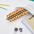 thumbnail image 5 of Rateoe Cute Ghosts Print Leather Pencil Case with Smooth Zipper, Compact Storage for Writing Tools & Art Supplies, 8.26" x 1.96" x 2.16", 5 of 6