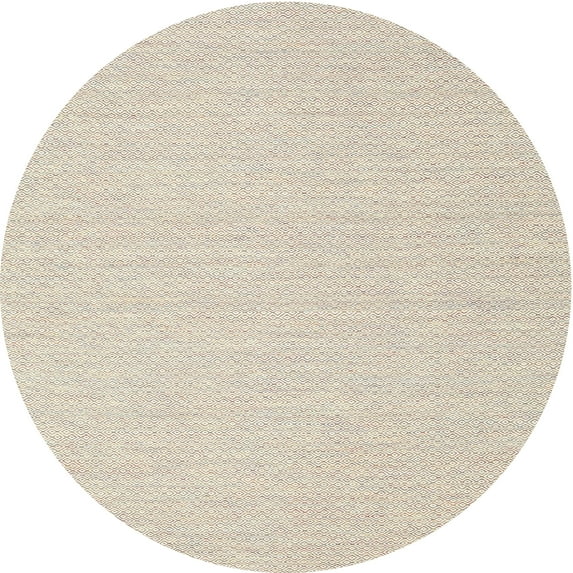 Ahgly Company Indoor Round Contemporary Camel Brown Solid Area Rugs, 6' Round
