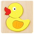 thumbnail image 3 of Kindergarten Children's Awareness Of Early Education Cartoon Animal Awareness Grasping Board Wooden Three-dimensional Puzzle Wooden Toys, 3 of 4