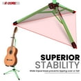 thumbnail image 6 of 2-Pack Heavy Duty Guitar Stand Pair - Adjustable Height 28"-33", Universal Fit for Acoustic/Electric/Bass Guitars & Cellos, Non-Slip Tripod Base with Protective Padding, 6 of 8