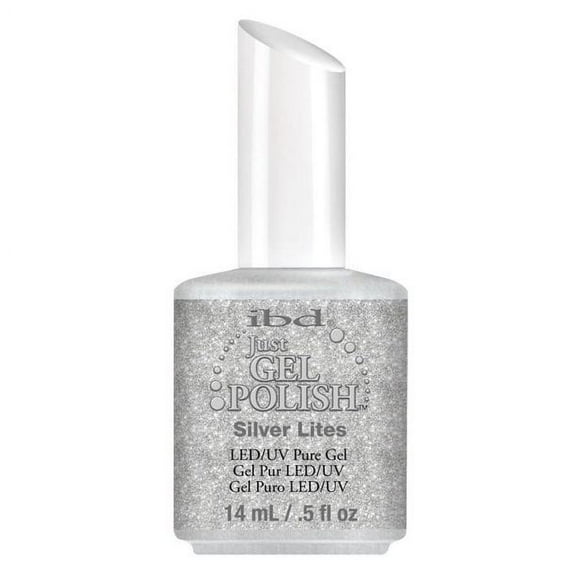 IBD Just Gel Polish [ #56572 Silver Lites ] 0.5 Oz. * BEAUTY TALK LA *