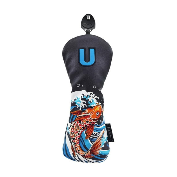 Funda de madera para palos de golf, impermeable, material de entrenamiento para golf, protector a prueba de arañazos UT negro