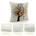 thumbnail image 4 of JEUXUS  Tree Square Pillow Cushion Cover,Abstract Music Notes Tree  Cushion Covers Home Decorative Throw Pillowcases, 4 of 5