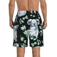 thumbnail image 3 of Disketp Men'S Swim Trunks Hawaiian Breathable Surf Beach Swimsuits Mesh Lining Beach Shorts With Pockets-Cartoon Koala Bear, 3 of 9