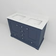 thumbnail image 5 of Double Bath Vanity In Navy Blue, With Cultured Marble And Spacious Interior Blue Countertop, Solid Construction, Storage, 5 of 6