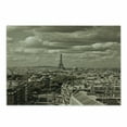 thumbnail image 1 of Paris Cutting Board, City Skyline of Eiffel and Dark Cloudy Weather Capital France Region Historical Retro, Decorative Tempered Glass Cutting and Serving Board, Small Size, Beige, by Ambesonne, 1 of 1