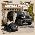 thumbnail image 3 of iYofe 12V Jeep Wrangler Rubicon Electric Car, Powered Ride On Car for Kids Ages 3-5, with Rear Wheel Suspension, Remote, Lights, Music, 3 of 10