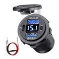 thumbnail image 4 of Bunblic 12 Volt USB Outlet Dual Quick Charge Spare Part for Marine 12V 24V Boat Blue Light, 4 of 8