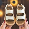 thumbnail image 2 of Godom Girl Sandals Summer Open Toe Flats Shoes Dress Sandal for Toddler Little Big Kid, 2 of 7