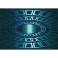 thumbnail image 1 of Ahgly Company Machine Washable Indoor Rectangle Transitional Blue Area Rugs, 5' x 8', 1 of 7