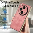 thumbnail image 6 of for OnePlus Open Case, Classic PU Leather Case with Flip Cover Ultra-Thin Shockproof Drop Protective Anti-falling Lightweight Folding Phone Case Cover for OnePlus Open - Pink, 6 of 11
