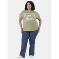 thumbnail image 2 of Terra & Sky Women's Plus Size Florida Keys Graphic Tee with Short Sleeves, Sizes 0X-5X, 2 of 5