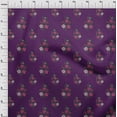 thumbnail image 3 of oneOone Cotton Poplin Fabric Leaves & Floral Block Printed Fabric 1 Yard 56 Inch Wide, 3 of 5