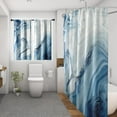 thumbnail image 4 of Vintage Brown Shower Curtain Set with Window Curtain, Royal Abstract Line Modern Bathroom Window Curtain with Waterproof Shower Curtain Set for Bathroom Decor, 4 of 8