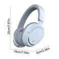 thumbnail image 2 of LACKUST Over-Ear Dual-Mode Bluetooth Headphones, Wireless & Wired, Low Latency for Gaming/Sports, Foldable, 8-Hour Battery, Bluetooth 5.4, Blue, 2 of 2