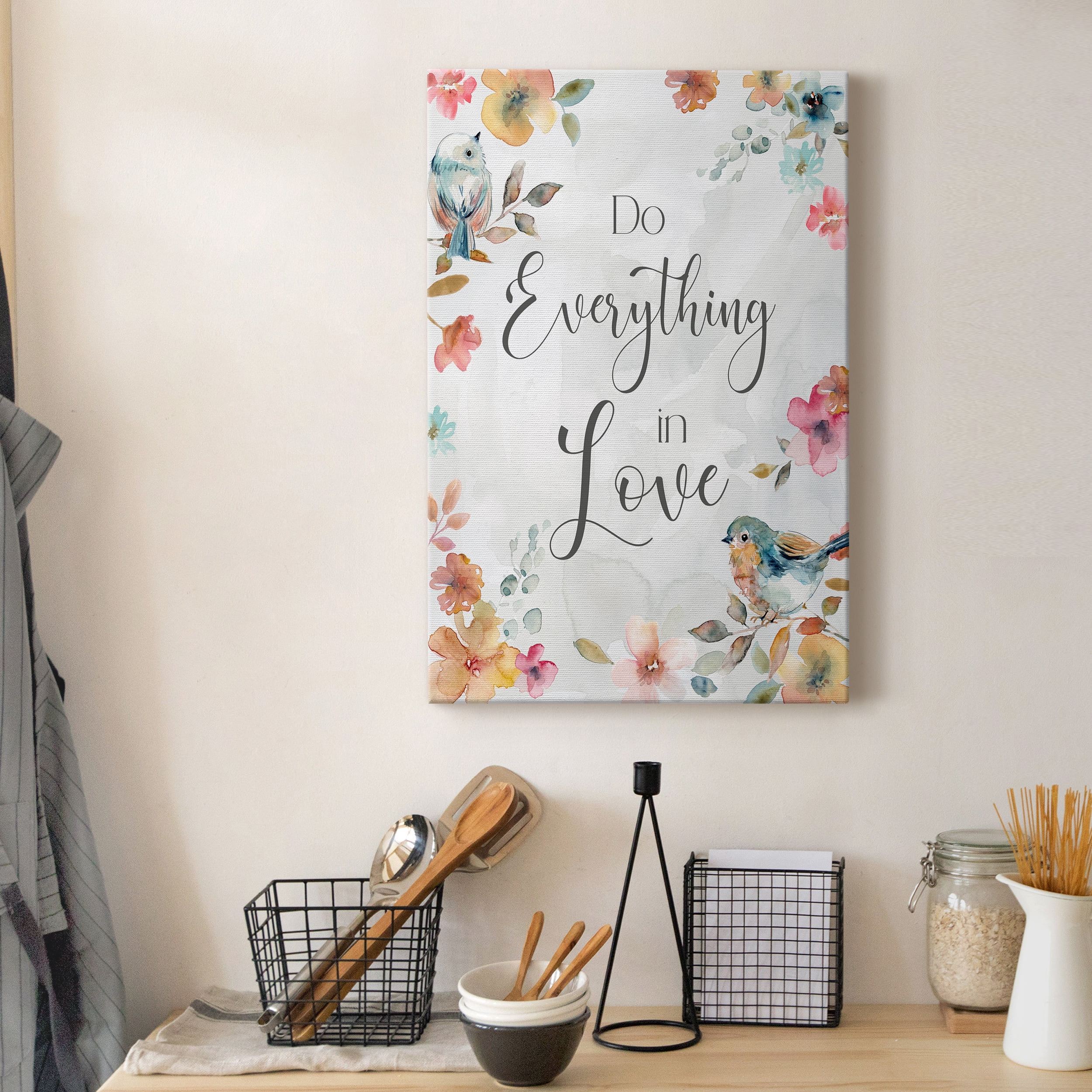 Spring Bird Love Premium Gallery Wrapped Canvas - Ready to Hang - 40 x 60