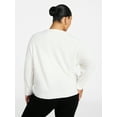 thumbnail image 2 of Terra & Sky Women's Plus Size Fine Gauge Dolman Sweater, Sizes 0X-5X, 2 of 4