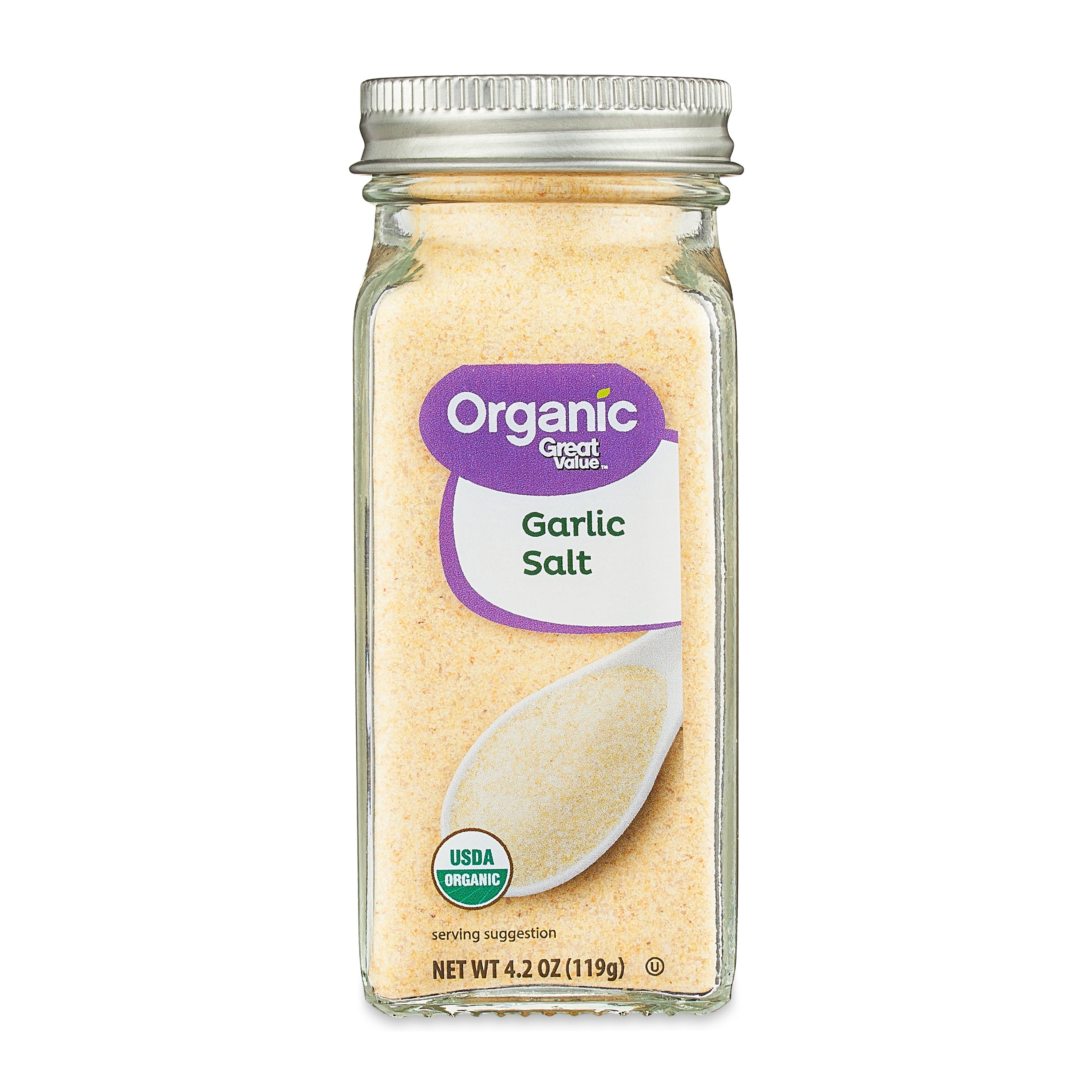 Great Value Organic Garlic Salt, 4.2 oz