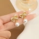 thumbnail image 2 of Pendientes con Clip de perlas de imitación, pendientes no perforados, Clip elegante para la oreja para mujer, accesorio de joyería diario para fiesta, 2 of 4