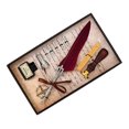 thumbnail image 1 of Wdftyju Juego de pluma de inmersión de pluma de caligrafía retro con cera de sello de sello de pluma de botella de tinta vacía Wdftyju 4yc7gm0aw8xy7as1D03, 1 of 3
