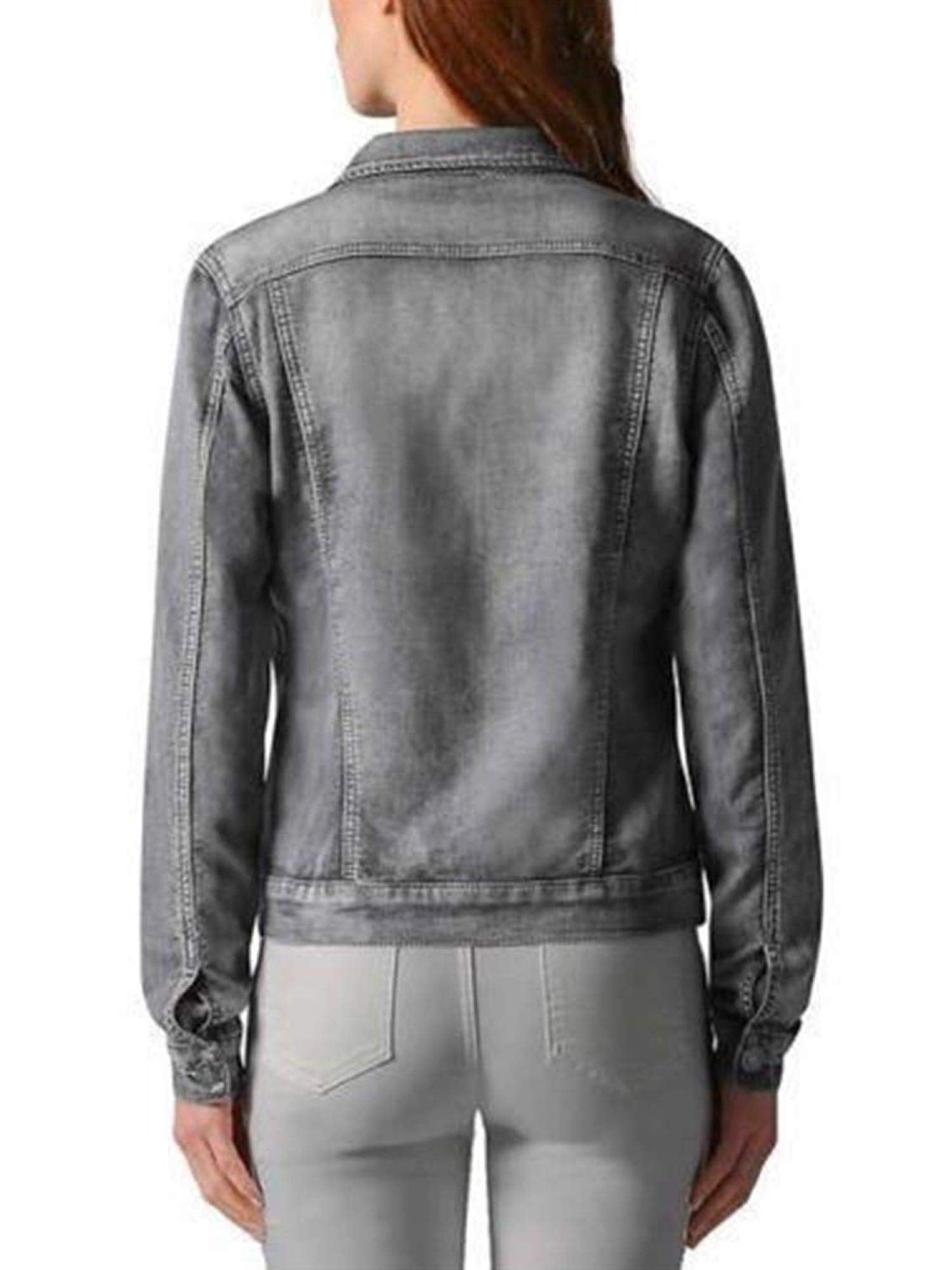 Buffalo david bitton women's 2025 knit stretch denim jean jacket