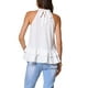 thumbnail image 3 of TOP PEPLUM SIN MANGAS INSPIRADO CHIC PARA MUJERES 2025 M BLANCO, 3 of 6