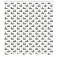 thumbnail image 3 of Ambesonne Bunny Shower Curtain, Sketch Art Wildlife Hare, 69"Wx75"L, Dark Brown and White, 3 of 3