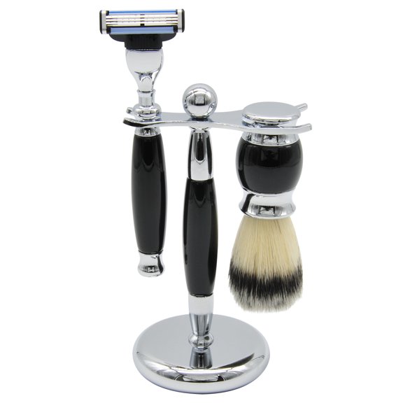 Union Razors Three Piece Shave Kit Black