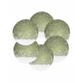 thumbnail image 7 of 13 Inch Round Placemats Set of 6, Sage Green Snowflakes Christmas Non Slip Heat Insulation PP Table Mats, Winter Xmas Snowflake Washable Place Mats for Kitchen Dining Party Table Decor, 7 of 7