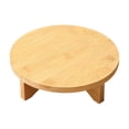 thumbnail image 1 of Soporte para maceta de madera multifuncional redondo decorativo para el hogar, escritorio Diámetro de 19.3 cm, 1 of 9