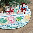 thumbnail image 3 of FMSHPON Set Art Sea Shell Water Xmas Christmas Tree Skirt Stand Mat for Holiday Party Decoration Indoor Outdoor 36 inches, 3 of 3
