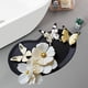 thumbnail image 4 of Alfombras de baño, tapete de baño, tapete de área, tapete absorbente de tierra de diatomeas para puerta de baño, tapete de baño suave y cómodo, tapete antideslizante de fácil mantenimiento, tapetes de, 4 of 6