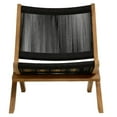 thumbnail image 6 of Modway Vienna Outdoor Patio Teak and Rope Folding Accent Lounge Chair, 6 of 10