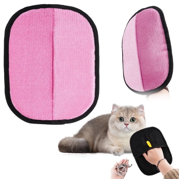 Tierhaar Handschuh, Fellmagnet Zur Haarentfernung Bei Katzen Hunden, Doppelseitig, Wiederverwendbar Waschbar, Entfernt Effektiv Haare Von Sofas Kleidung Und Autos, 18.5*24CM