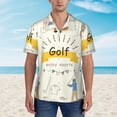 thumbnail image 5 of Picia Golf Icons And Golfer Gentle Cotton Regular Fit Short Sleeve Casual Hawaiian Shirt for Men-Small, 5 of 8