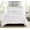 Opal White, variant on Elegant Comfort 10pc Bedding-in-a-Bag Infinity Design Comforter Set, Ultra Soft Bed Set Featuring Decorative Pillows and Fitted Sheet , Storage Pockets, Infinity Comforter, Full/Queen, Opal White