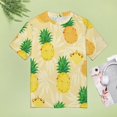 thumbnail image 4 of Lunarable Pineapple Women's Short Sleeve T-Shirt Crew Neck Casual Summer Trendy Loose Fit Tops, 4 of 6