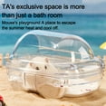 thumbnail image 4 of QualitChoice Hamster Ball Hamster Toys For Small Animal Sauna Sand Bath Container Small Animal Sauna Sandpit m, 4 of 6